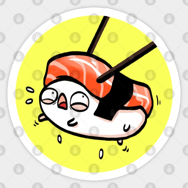 Nigiri Ruuuun Sticker by Hellenor